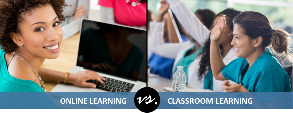 online vs classroom learning for caregivers