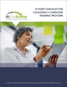 10 point checklist for choosing a caregiver training provers