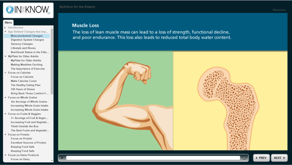 e-learning with interactive visuals